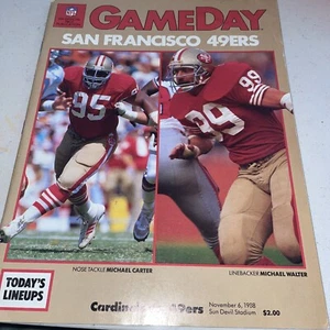San Francisco 49ers Vs Arizona Cardinals NFL Football Program 11/6/1988 Gameday - Picture 1 of 5