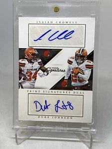2016 PRIME SIGNATURES RC DUALS DUKE JOHNSON / ISAIAH CROWELL AUTO SP /99 - Bild 1 von 14