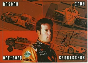 Robby Gordon NASCAR Racing Original Autograph 3x5 Signed Promo Card - Picture 1 of 2