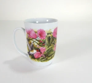 CROSSROADS Hummingbird's & Floral Elegant Coffee Mug Cup - Picture 1 of 8