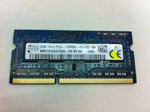 Dell 3330 SK Hynix 2GB 1Rx8 PC3L-12800S SO-DIMM Memory RAM HMT325S6EFR8A-PB 108 - Picture 1 of 2
