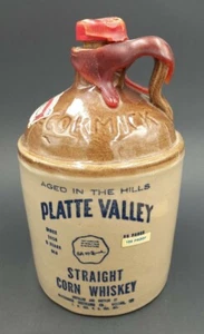 Vintage 1974 Platte Valley McCormick Corn Whiskey Steinzeug Krug..leer - Bild 1 von 7