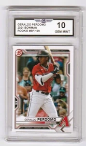 2021 BOWMAN GERALDO PERDOMO ROOKIE CARD ARIZONA DIAMONDBACKS SS - Picture 1 of 1