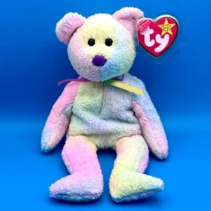 TY Beanie Baby - GROOVY the Ty-Dyed Bear (8,5 pulgadas) - Imagen 1 de 1
