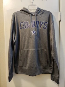 Dallas Cowboys Authentic Men's Grey Hoodie Size M. P-T-P:24in - Picture 1 of 2