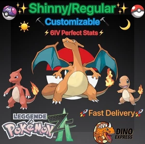 Charizard🔥Pokemon Legends ZA Z-A Shiny/Regular 6IV Pokémon Fast Delivery🚀 - Picture 1 of 4