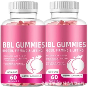 60pcs Natural BBL Gummies Fat Burning Butt Lifting Energy Burning Gummies - Picture 1 of 7