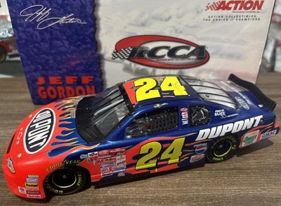 JEFF GORDON 2001 DUPONT 1/2 clear 1/2 painted 1/24 ACTION DIECAST CAR 1/5,004 - Image 1 of 4