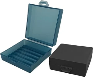 Soap Holder 2 Pack, Shower Bar Case Box Fit Dr Squatch, Black / Blue  - Picture 1 of 6