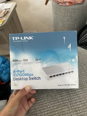 TP-Link Desktop Switch TL-SF1008D 8 port 10/100 Mbps - Image 1 of 2