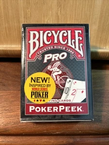Bicycle Pro Poker Peek USA Playing Cards Brand New Sealed (R5.5) - Picture 1 of 6