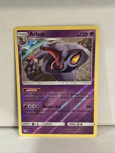 Pokemon Arbok 27/68 Rare Reverse Holofoil Hidden Fates NM Karte - Bild 1 von 2