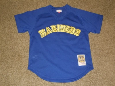 Vtg Ken Griffey Jr. Seattle Mariners Mitchell & Ness 1991 BP Jersey 40 M NEW - Image 1 of 4