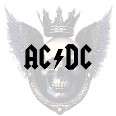 Calcomanía adhesiva de vinilo Classis Hard Rock Band, AC/DC, Thunderstruck, Angus Young Foto 1 de 4
