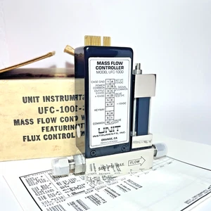 Unit Instruments UFC-1000 Mass Flow Controller MFC He 500 SCCM 500 PSI NOS - Picture 1 of 10