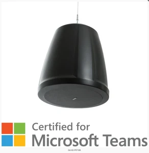 QA AD-P6T-BK 6.5" 2-way Pendant speaker 70/100V/16 135º coverage. Black. - Picture 1 of 6