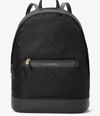 Nuevo Bolso Mochila Michael Kors Morgan Mediano MK Logo Jacquard Foto 1 de 4