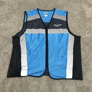 Amazon Luly Yang Safety Driver Vest XL Reflective Uniform Blue Vest - Picture 1 of 3