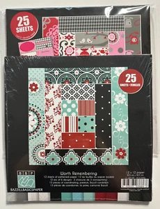 Bazzill Basics Paper 12x12 Paper Packs-Worth Remembering or Love Story - Picture 1 of 5