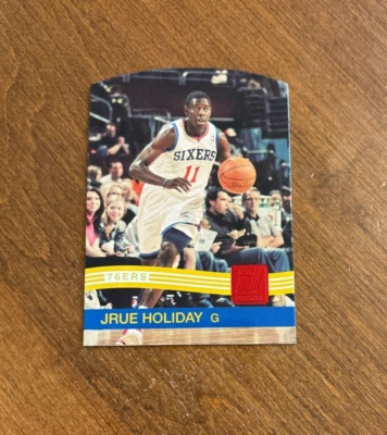 Blazers Bucks Jrue Holiday 2010-11 Donruss rojo rubí troquelado #22 76ers UCLA/25 Foto 1 de 2