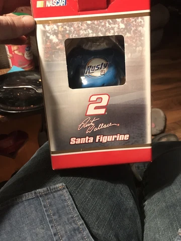 NASCAR Santa Figurine 2 Rusty Cover
