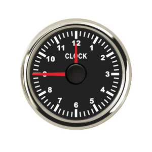 52mm Reloj Calibre Retroiluminación LED Impermeable para Coche Barco 0-12H - Imagen 1 de 11