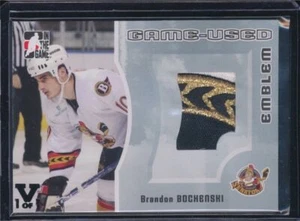 2005-06 Heroes & Prospects Emblem 3 Color Patch Brandon Bochenski Vault 1 of 1 - Foto 1 di 1