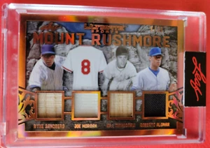 RYNE SANDBERG Joe Morgan BILL MAZEROSKI ALOMAR JERSEY BAT CARD #d8/30 ULTIMATE 1 - Bild 1 von 3