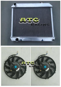 3 Row Aluminum Radiator + Fan For 1961-1965 Cadillac Cars Oldsmobile Starfire 64 - Picture 1 of 8
