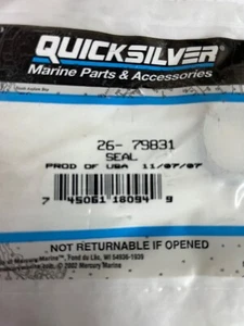 QUICKSILVER MERCURY 26-79831 DRIVESHAFT SEAL  OUTBOARD 40-70HP NEW OEM NOS - Bild 1 von 2