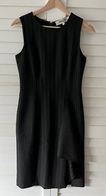 DVF Diane Von Furstenberg Elm 条纹紧身连衣裙 2 码 — 第 1/4 张图片