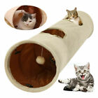 Large cat tunnels for indoor cats 2 OHANA Collapsible Cat Tunnel Toy in suede