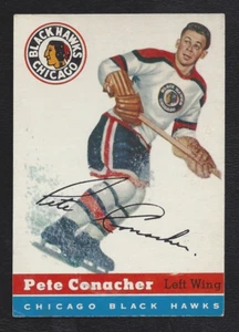 1954 Topps #33 Pete Conacher Vintage Chicago Black Hawks NHL Hockey 1954-55 - Bild 1 von 2