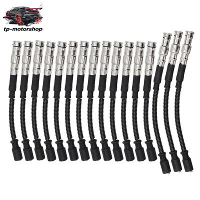 16x Spark Plug Wire Ignition Cable Wire For Mercedes-Benz C CLK E G ML SLK SLR Foto 1 de 4