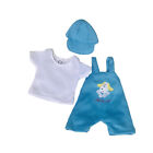 3 in 1 Romper+Hat+Socks Clothes Set for 8-24inch Reborn Baby Dolls Outfit Set