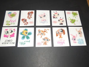 Littlest Pet Shop Venta Tatuajes Temporales 2009 Fiesta Regalo Bolsa Set 10 piezas NUEVO - Imagen 1 de 9