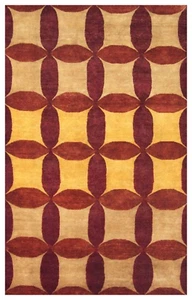 5x8 One-of-a-kind Hand Knotted Area Rug Transitional Design Wool - Picture 1 of 3