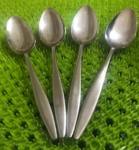 AMC VENICE Stainless 4 Teaspoons Satin Japan Flatware B143G - Picture 1 of 7