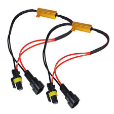 2x 9005 H10 9145 LED Fog Lights Resistor Harness Warning Error Canceller Decoder