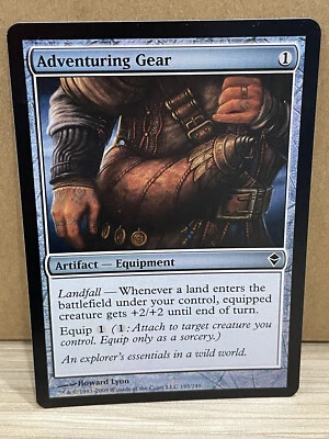 FOIL - Adventuring Gear - Zendikar - Magic the Gathering - MtG - Near Mint - Image 1 of 2