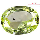 0.80 ct AIG Certified Fancy Yellow Oval Cut (7 x 5 mm) (Un-Heated) Diamond