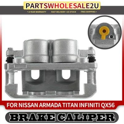 Pinza de freno delantera izquierda con soporte para Nissan Pathfinder Armada Infiniti QX56  Foto 1 de 4