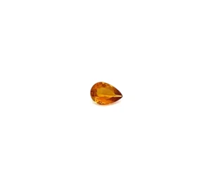 0.71 ct Best Grade Orange Yellow Gem / Natural Tourmaline Pear - Video !! - Picture 1 of 2