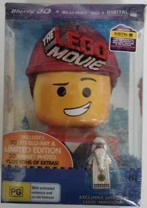 The Lego Movie Blue Ray 3D/2D LTD editi 3D emmet photo + vitruvius mini fig - Picture 1 of 4