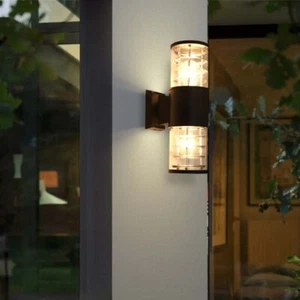 Outdoor LED Wall Light Waterproof Modern Up Down Wall Lamp for Living Room - Picture 1 of 11