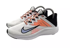 Nike Women's Quest 3 Running Athletic Shoes White Orange Sneakers Size 7.5 - Picture 1 of 10