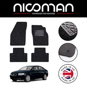 Volvo S40 2004-2012 GENUINE LUXURY Tailored Rubber Car Floor Mats Black Set - Picture 1 of 5