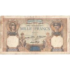 [#334514] France, 1000 Francs, Cérès et Mercure, 1932, L.2272, VG, Fayette:37.07