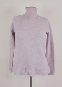 Louis Vuitton VTG wool high neck sweater button detail in back dusty lilac S/M - Picture 1 of 9