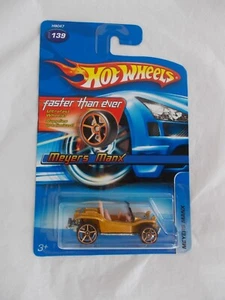 HOT WHEELS MEYERS MANX #139 FASTER THAN EVER Gold Metal Flake Die-Cast NMOC~w0w~ - Picture 1 of 11